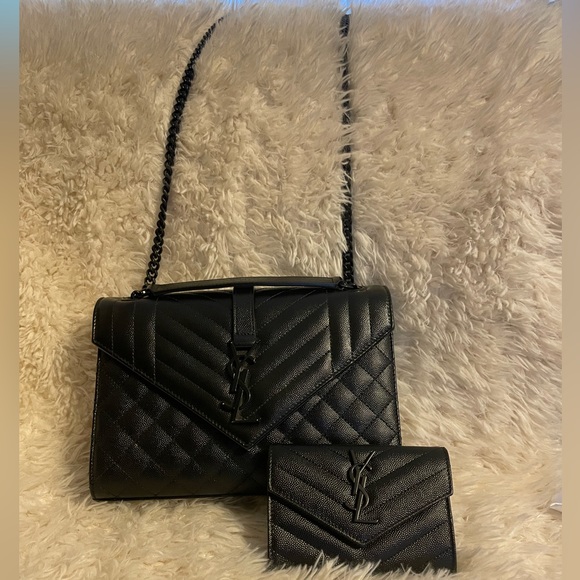Saint Laurent Bags Ysl Medium Monogram Quilted Leather Shoulder Bag